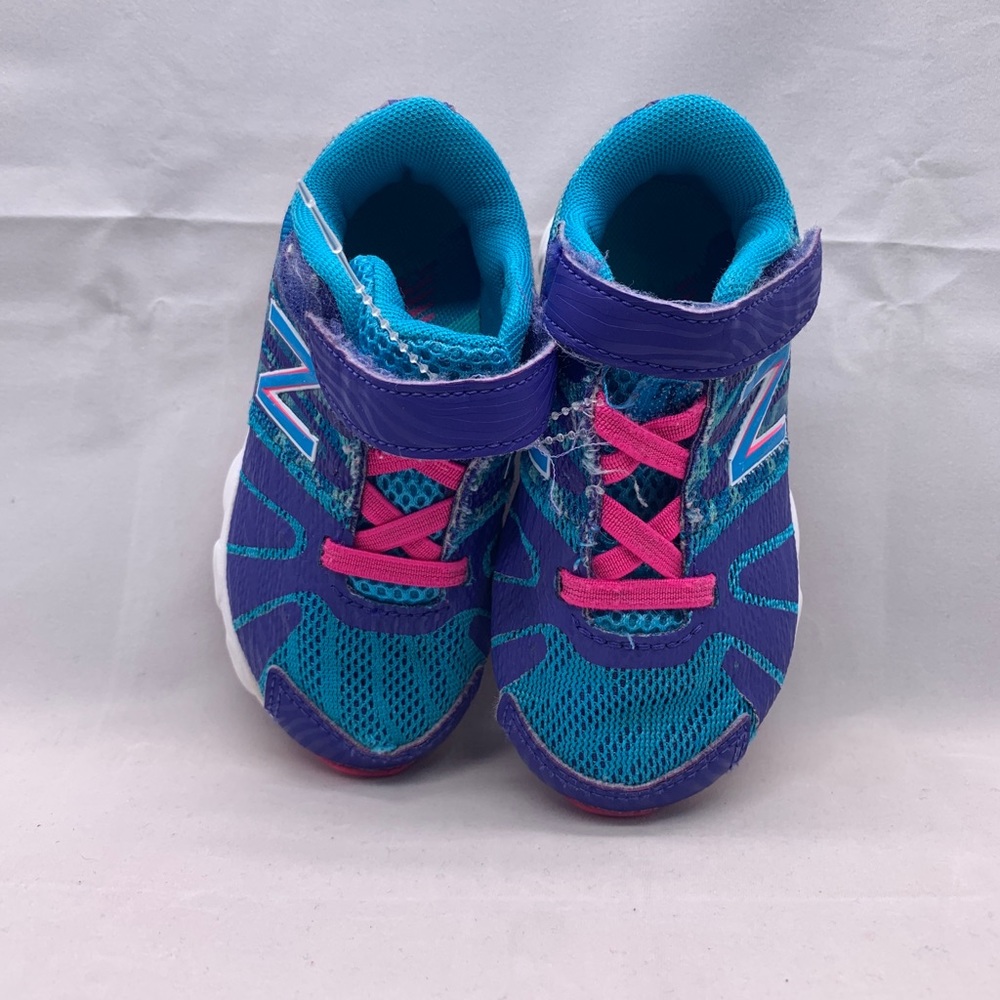 New Balance Kids Sneakers Size 7 Blue w/Pink